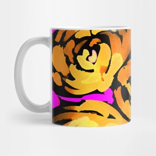 Golden Roses Pattern Mug